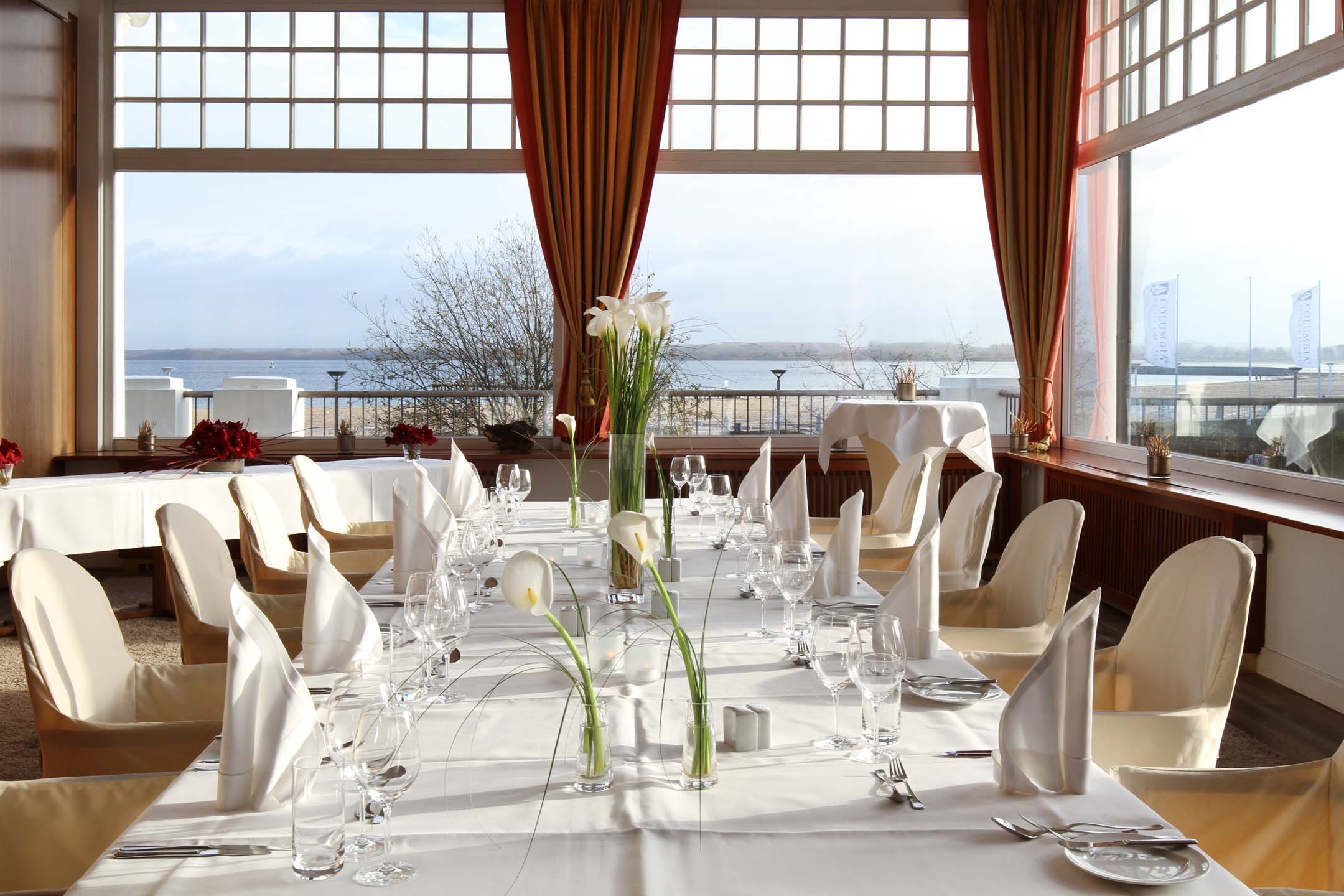 Event room Travemünde with a view over the Baltic Sea