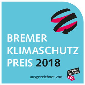Siegel für Bremer Klimaschutz-Preis 2018 | ATLANTIC Hotel Sail City Bremerhaven