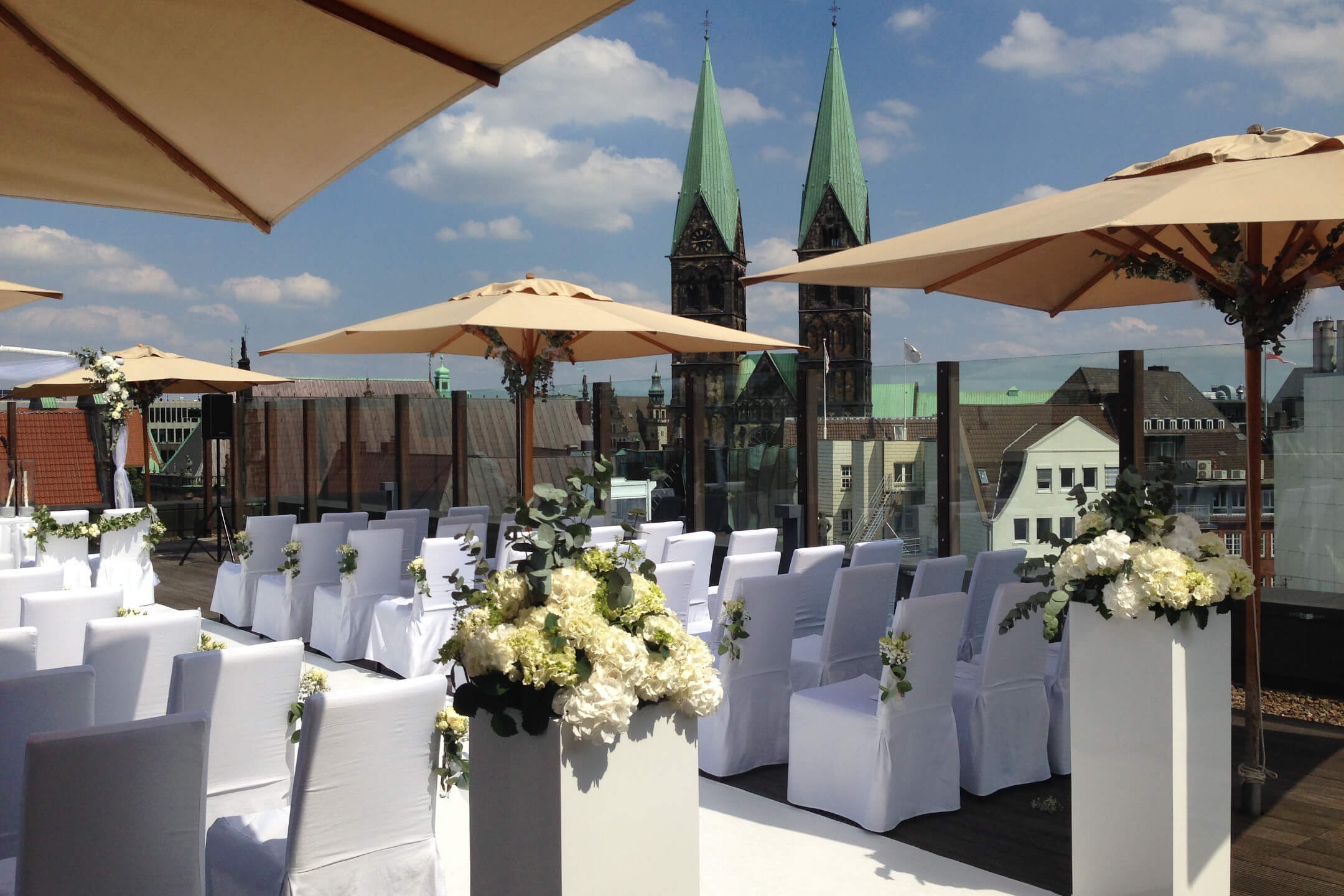 Trauung in der Roof Lounge ATLANIC Grand Hotel Bremen