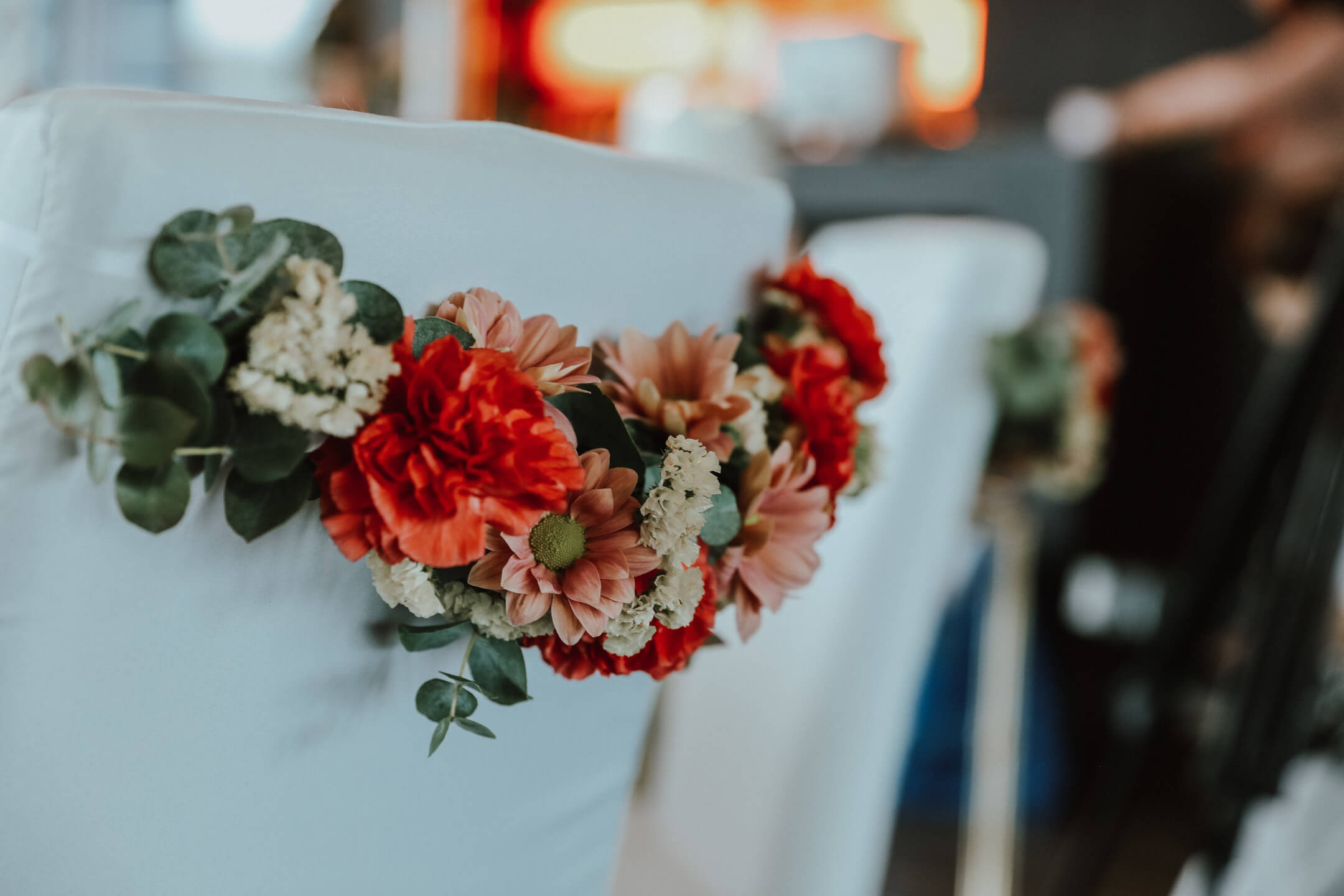 Summery decoration on a chair