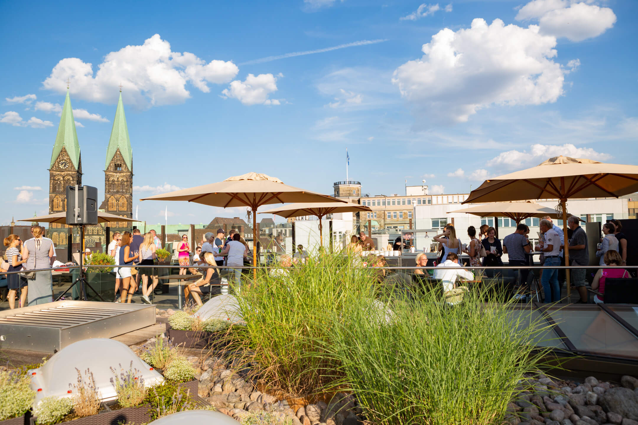 Veranstaltung auf der Dachterrasse