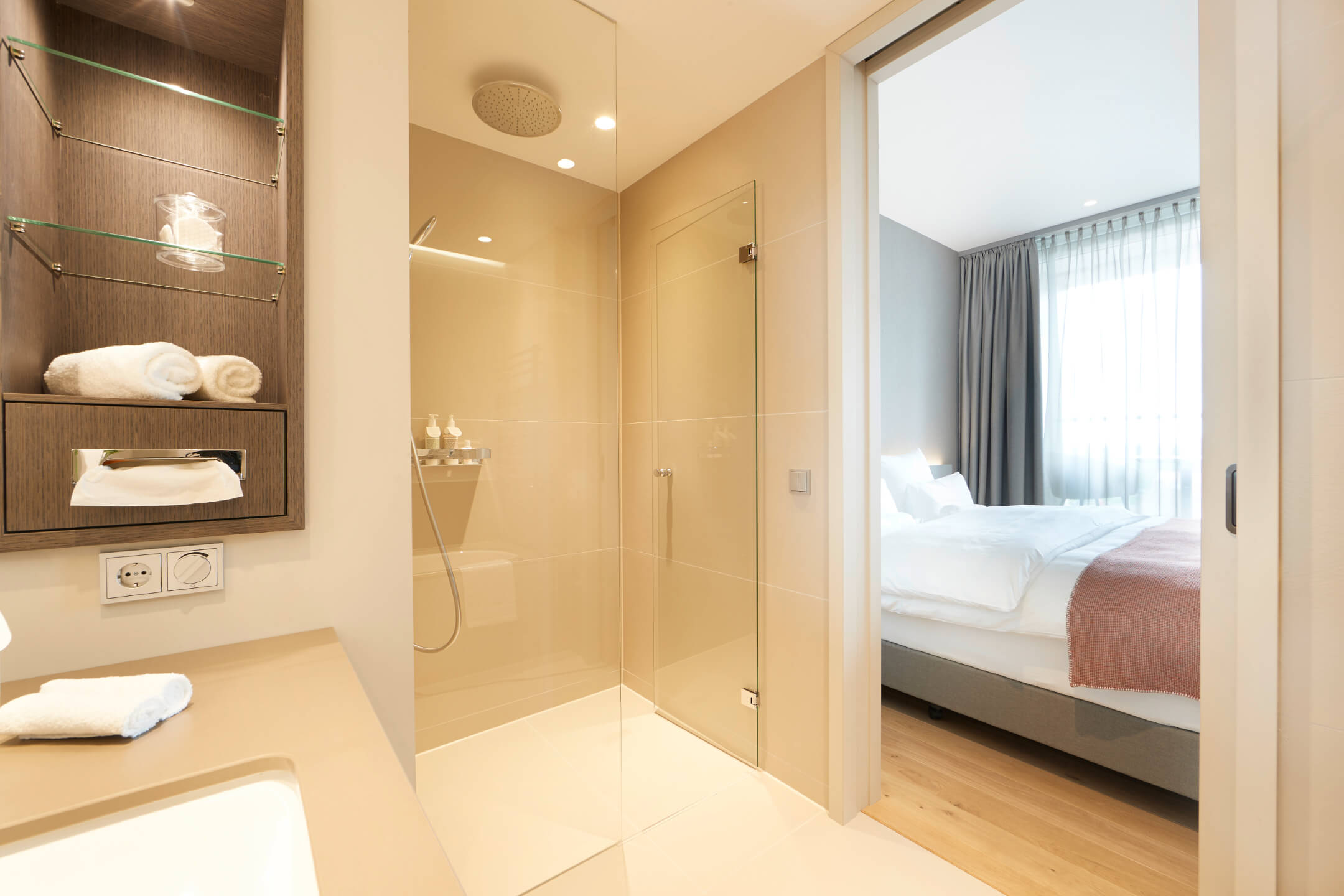 Badezimmer der Balkon Suite im Atlantic Grand Hotel Bremen