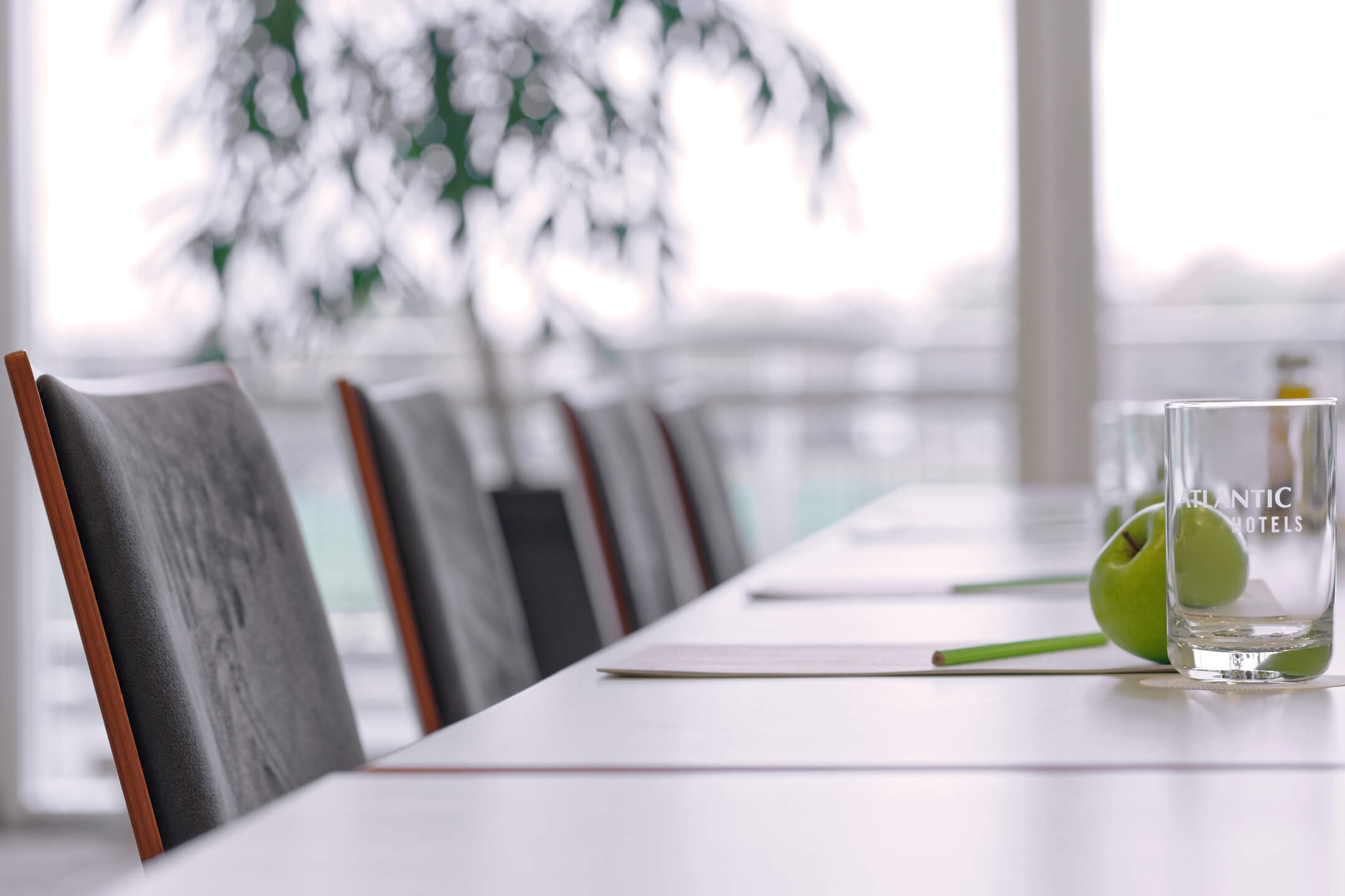 Meeting room with a view onto green | ATLANTIC Hotel Galopprennbahn Bremen