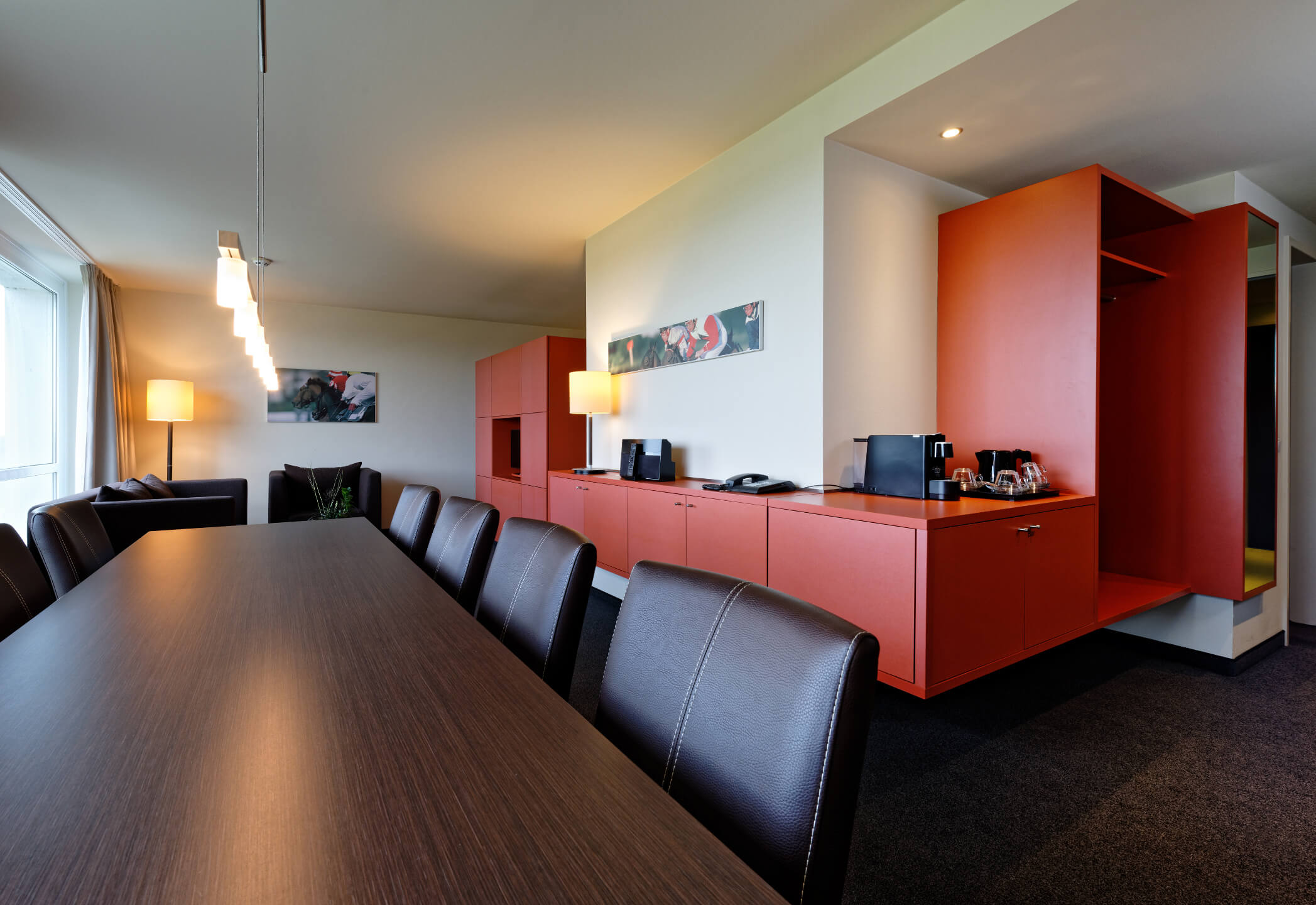Studio with a long table