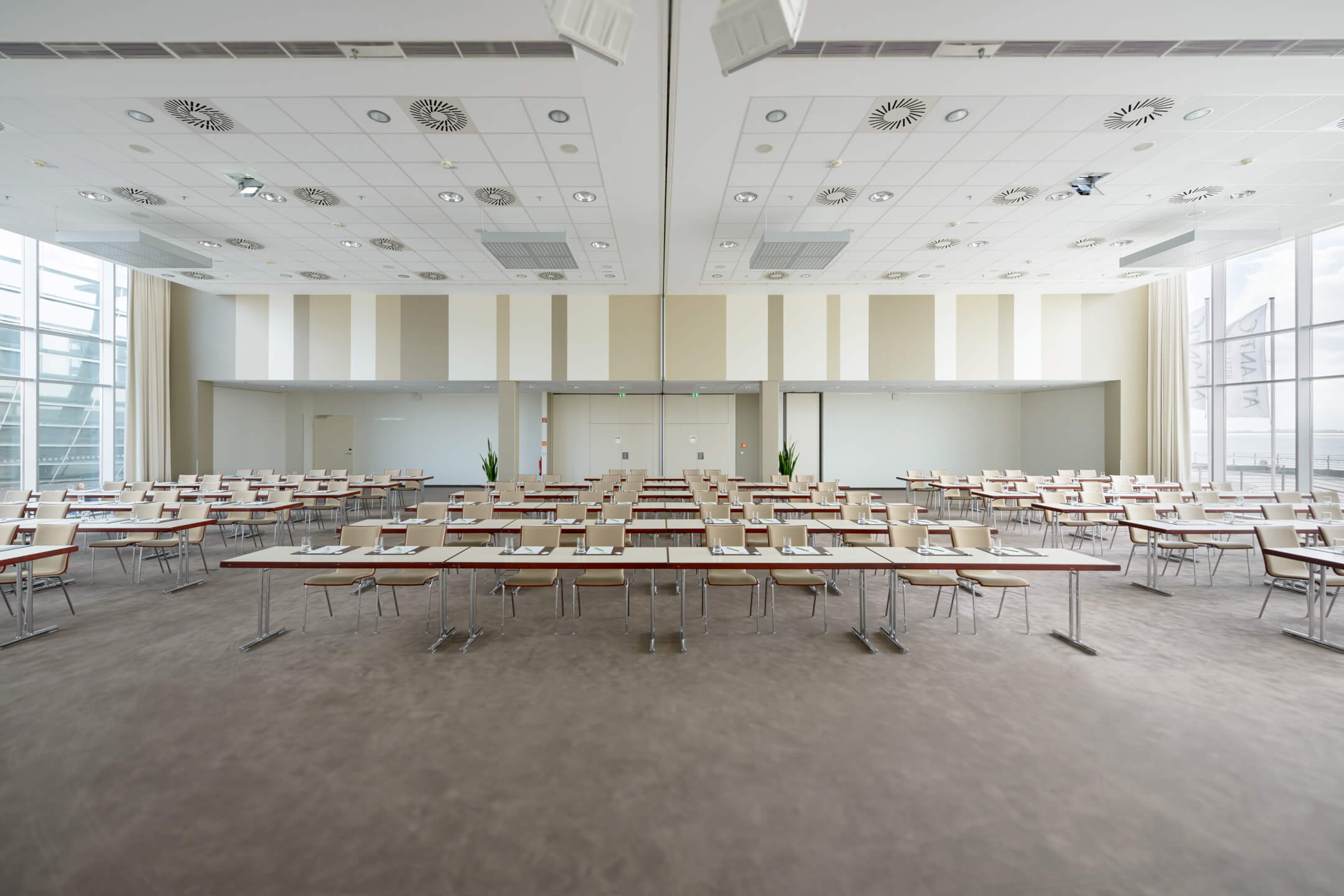 Conference room 1 and 2 with parliamentary seating