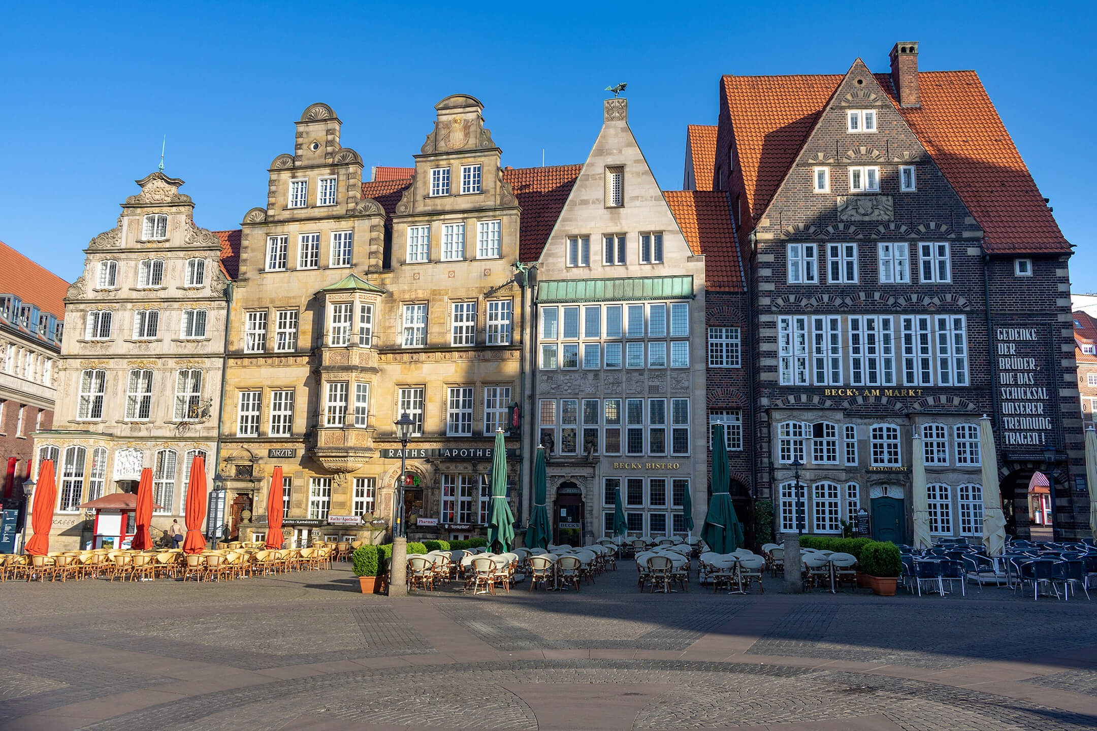 Bremen market place in the old town 