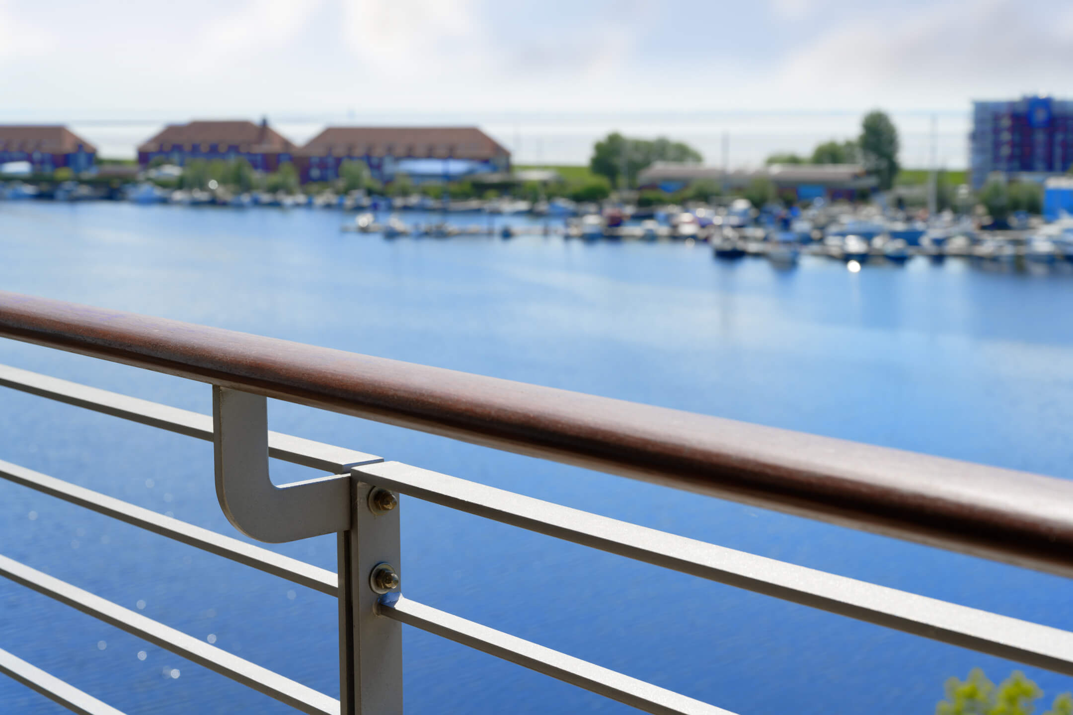 Perfect water view from the Executive Suite at ATLANTIC Hotel Wilhelmshaven