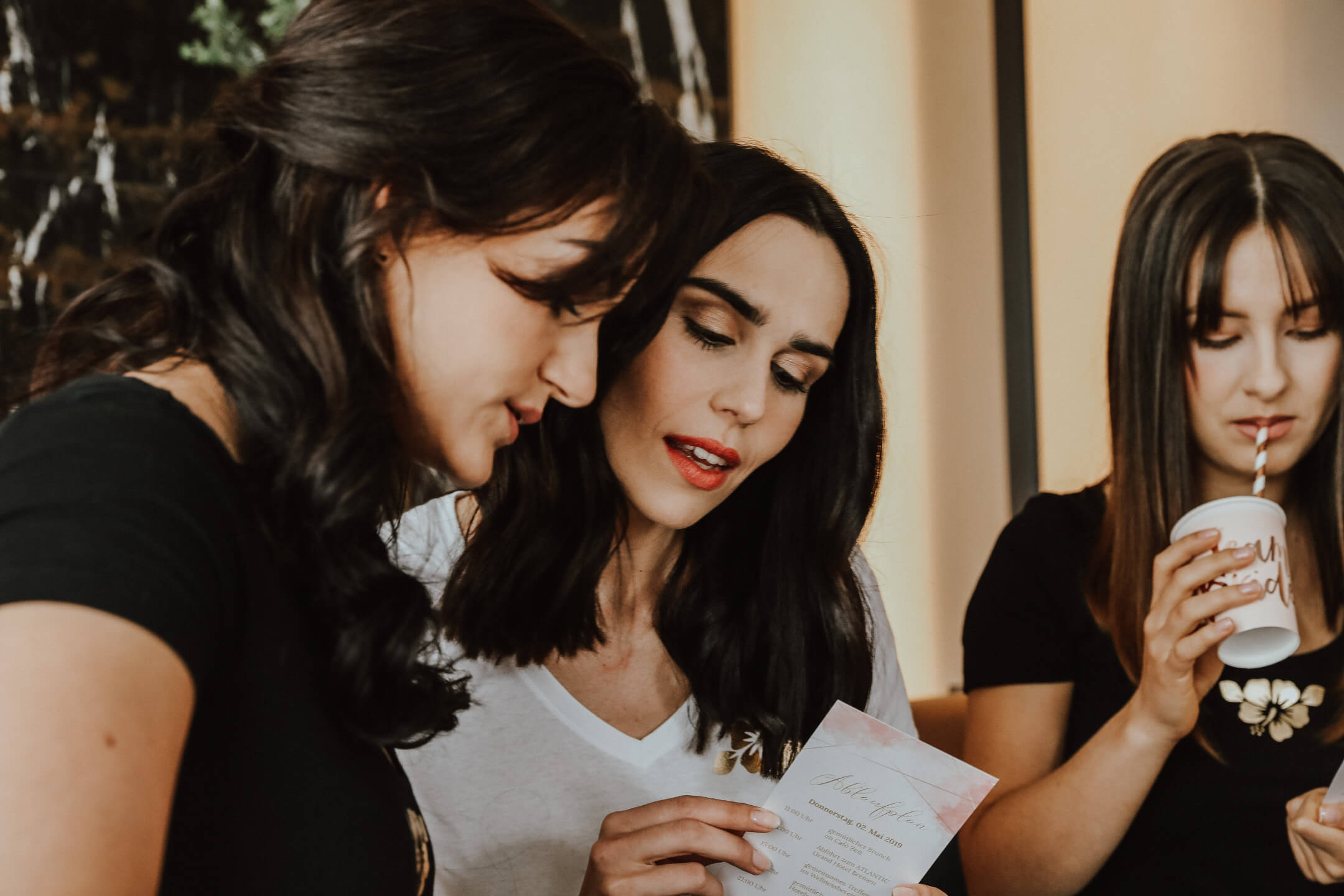 Bride reads the flowsheet