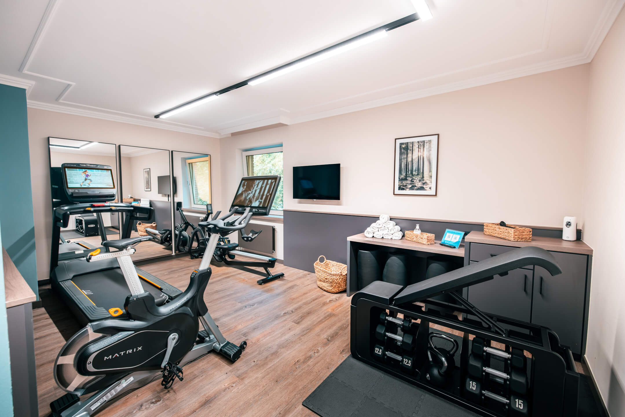 Fitnessraum vom ATLANTIC Hotel Landgut Horn