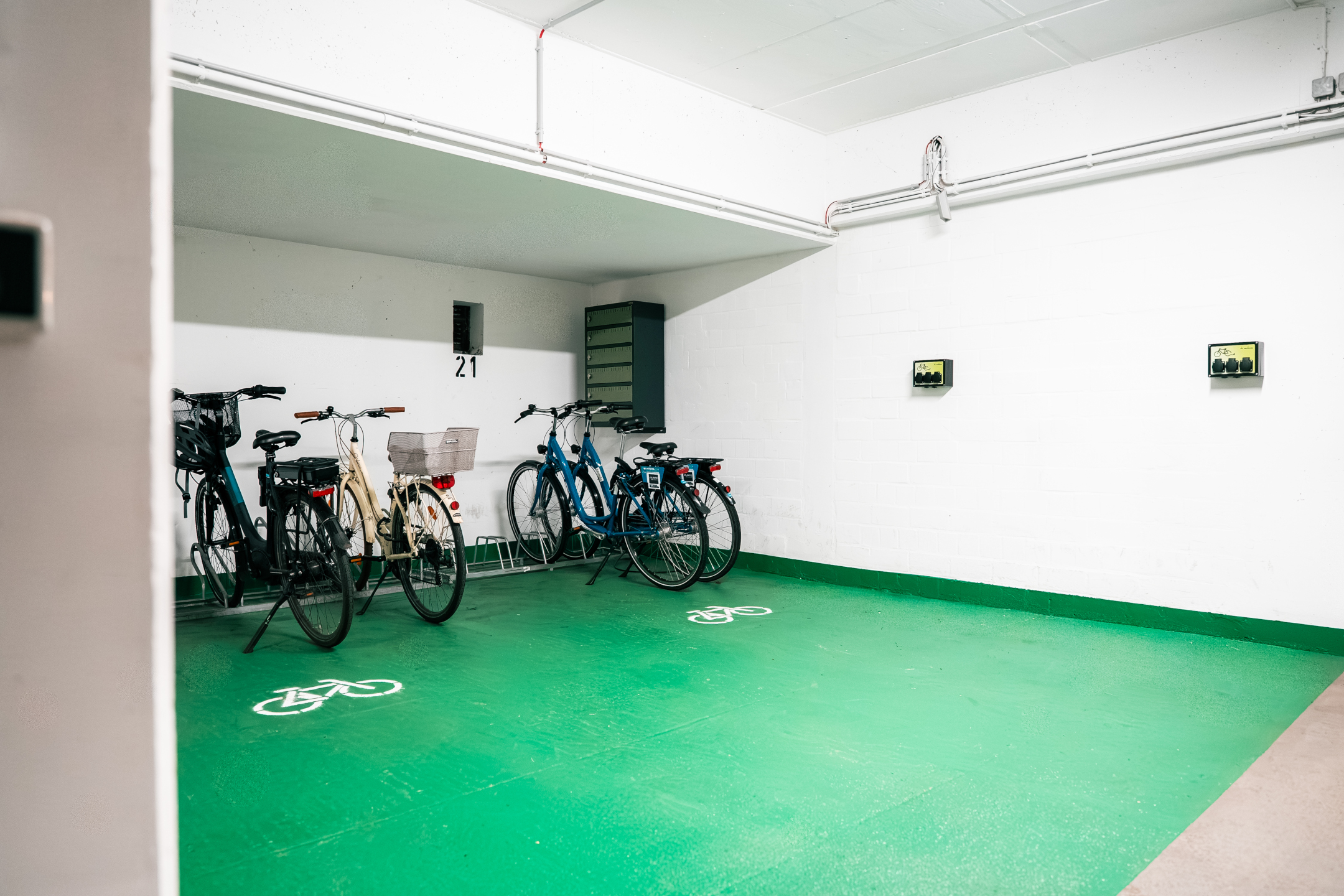 ATLANTIC Hotel Landgut Horn Abstellbereich in der hoteleigenen Tiefgarage