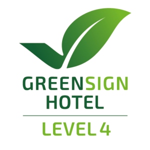 ATLANTIC Hotel Kiel bears the GreenSign Hotel Level 4 seal for sustainability.