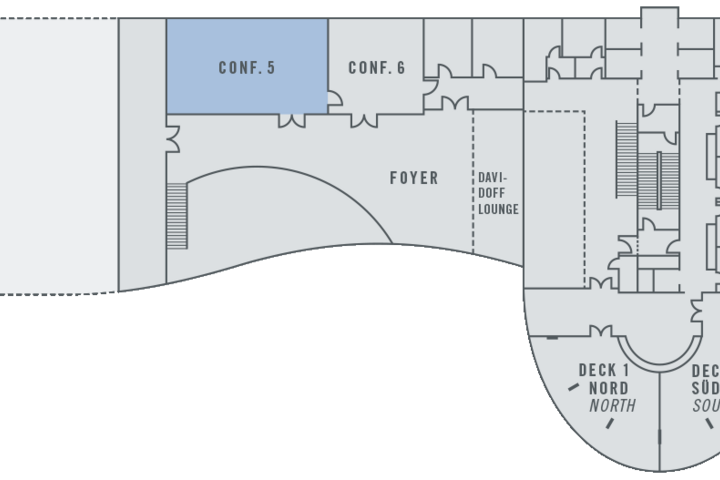 Grundriss Veranstaltungsraum Conference Saal 5