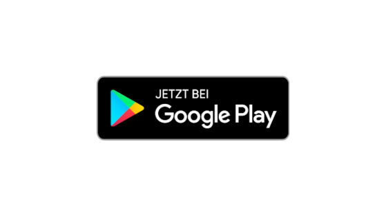 Download GooglePlay Store Schwarzes "Jetzt bei Google Play"-Logo mit buntem Play-Symbol.