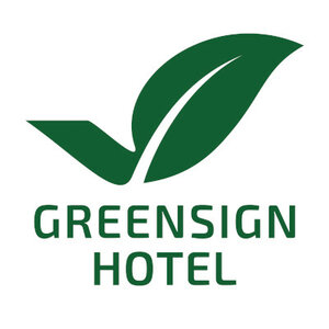 ATLANTIC Hotel Sail City Green Sign Siegel ATLANTIC Hotel Sail City Green Sign Siegel
