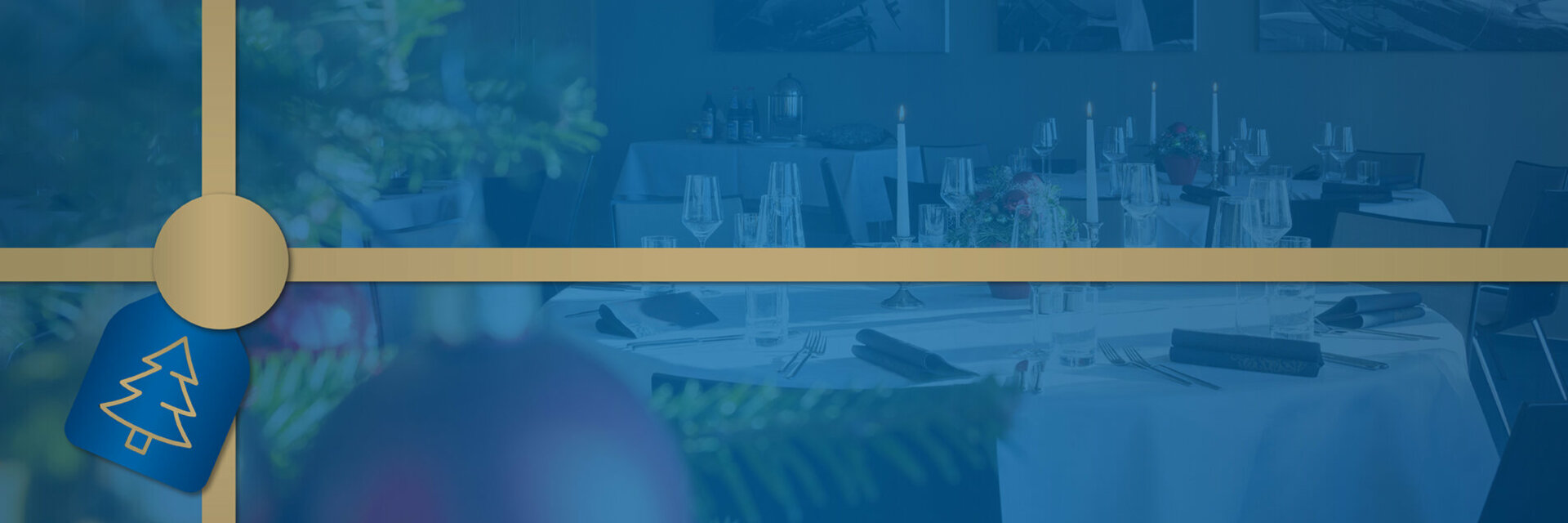 Festlicher Raum im ATLANTIC Hotel Airport bearbeitet als Geschenk 