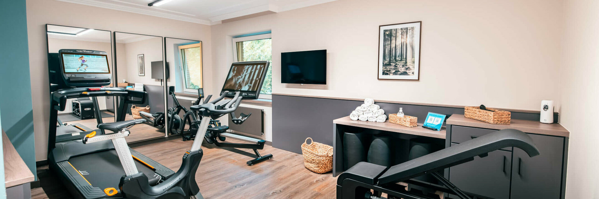 Fitnessraum vom ATLANTIC Hotel Landgut Horn