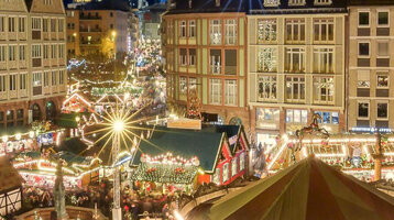 Christmas Market at the Römer in Frankfurt
