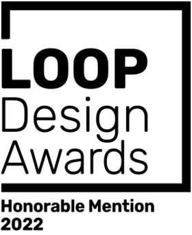 Logo of the German Design Award 2024 in black, with stylized "G" and text "Winner".