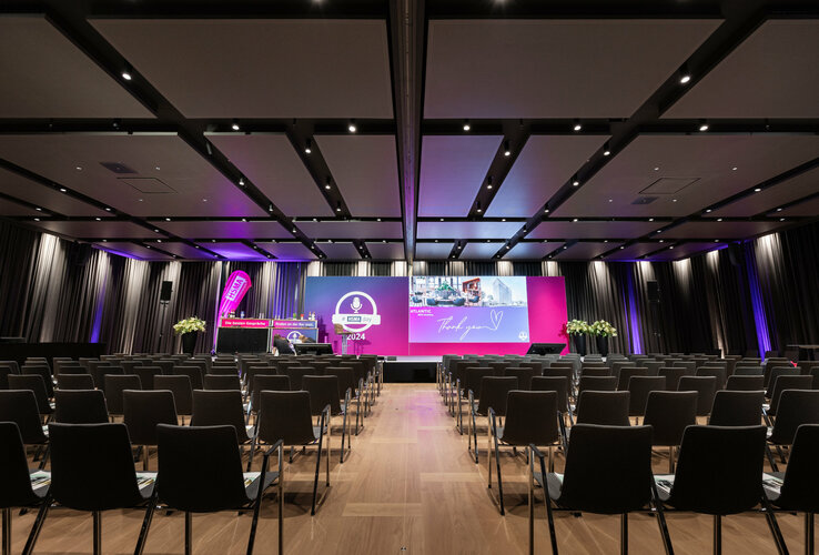 Tagungsraum während des HSMAday2024 im ATLANTIC Hotel Heidelberg