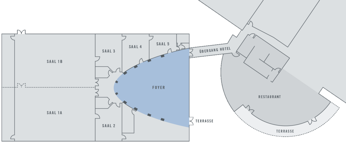 Grundriss Veranstaltungsebene