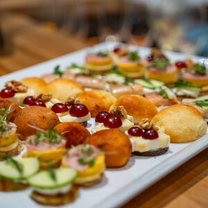 Large platter of delicacies at the ATLANTIC Hotel Landgut Horn