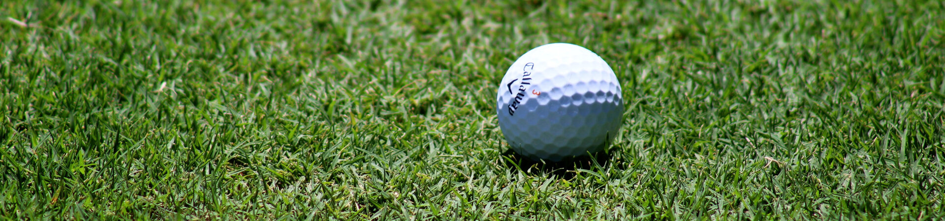 Golfen | ATLANTIC Hotels Golfball auf gepflegtem, grünen Rasen, geeignet für Hotelgäste, die Golf spielen möchten.