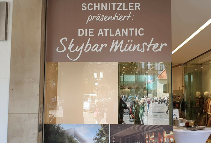 Modehaus Schnitzler präsentiert Skybar des ATLANTIC Hotel Münster 