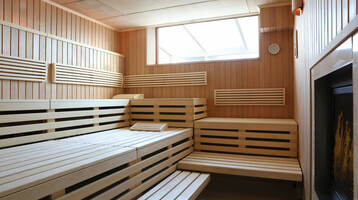 Finnish sauna in the ATLANTIC Grand Hotel Travemünde Finnish sauna in the ATLANTIC Grand Hotel Travemünde