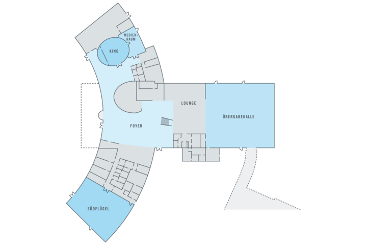 Grundriss des Mercedes-Benz Kundencenters
