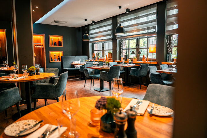 View of the table at restaurant CHALET.